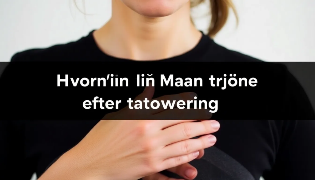 Hvornår må man træne efter tatovering? Find svaret her! - Illustration