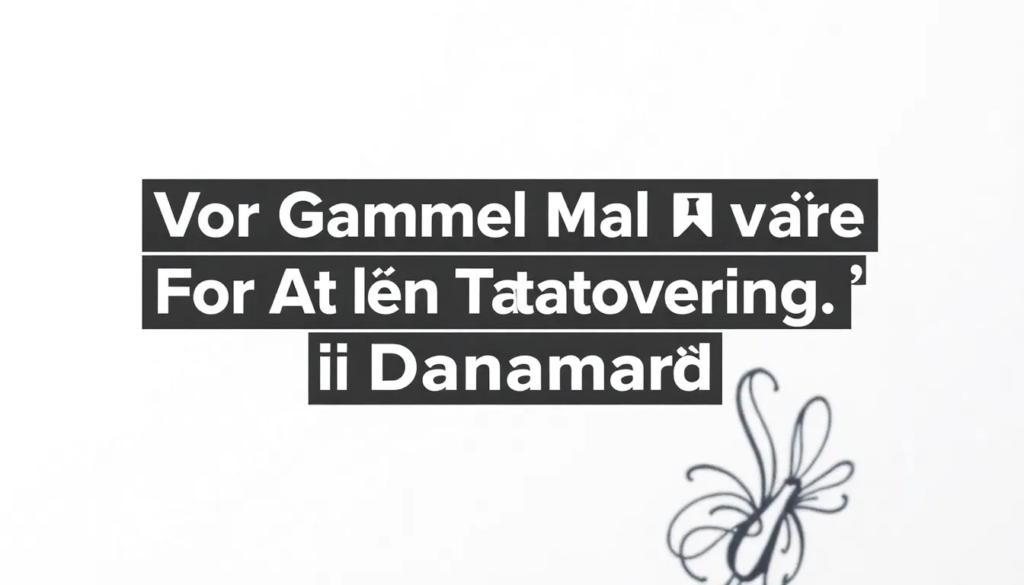 Hvor gammel skal man være for at få en tatovering i Danmark? - Illustration