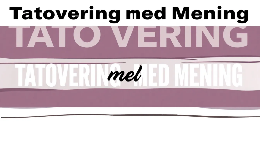 Tatovering Med Mening: Din Personlige Historie I Blæk - Illustration