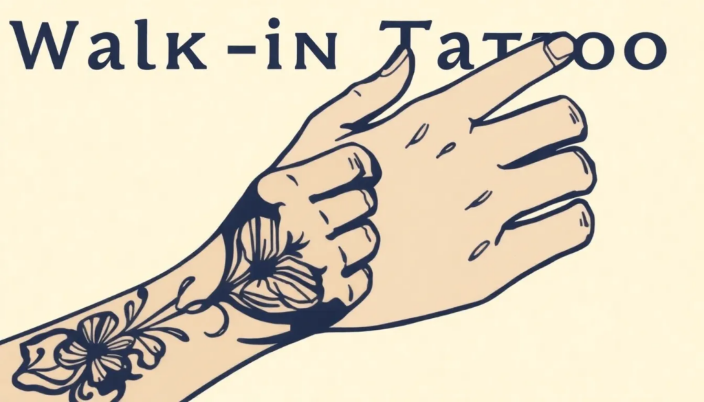 Walk-in Tattoo: Spontan Kunst På Et Øjeblik - Illustration