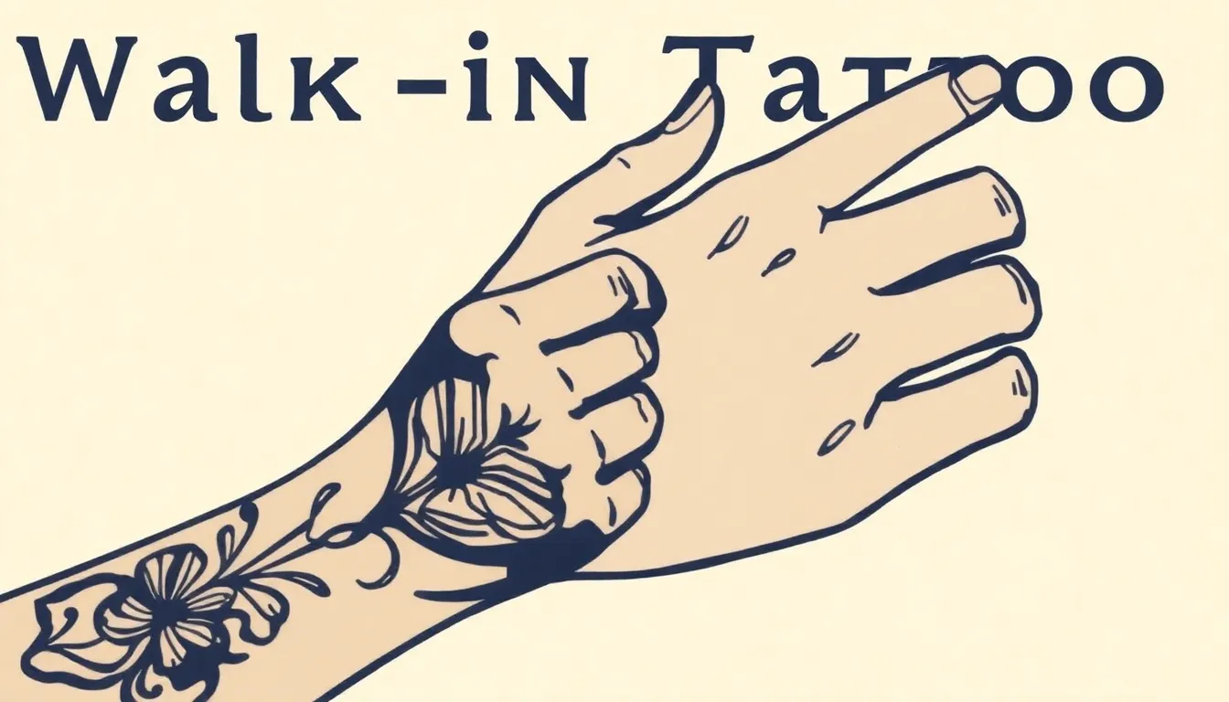 Walk-in Tattoo: Spontan Kunst På Et Øjeblik - Illustration